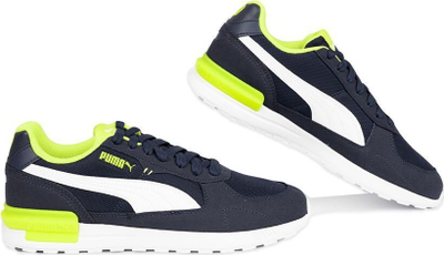 Atlete për kalamaj Puma Graviton Jr 381987 14, SoftFoam, navy blue me detaje neon