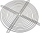 Grilë mbrojtëse për ventilator (FGR-250B), 200mm, e zezë
