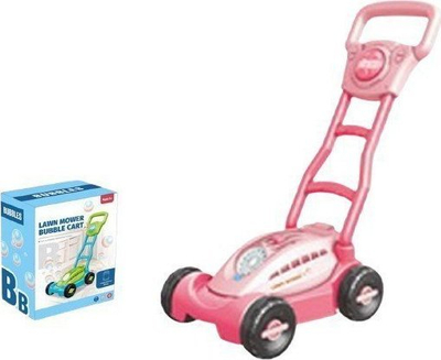 Lodër kositëse me flluska Madej Bubble Lawn Mower, me drita, rozë