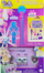Set lojrash Polly Pocket Disco Dance Fashion Reveal, mini skenë vallzimi, kukull 7.5 cm, shumngjyrësh