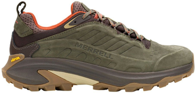 Këpucë hiking Merrell Moab Speed 2 Leather Waterproof, lëkurë nubuck, për burra, jeshile