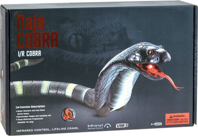 Lodër gjarpër RC Cobra RC0419, me komandë me vezë, karikim me USB, blu
