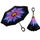 Çadër shiu për femra Blooming Brollies Inside Out Purple Daisy, vjollcë