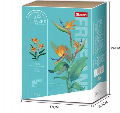Set blloqesh Sluban Beautiful Flowers Strelitzia Bouquet, 269 copa, 6+, shumëngjyrësh
