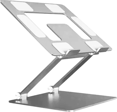 Mbajtëse laptopi DA117, alumini, e rregullueshme, ngjyrë argjendi