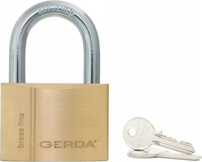 Dry bronzi Gerda Brass Line Kmz S50, 50mm, me 3 çelësa, ngjyrë bronzi