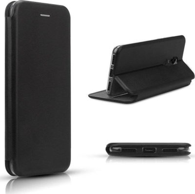 Futera Forcell Elegance Book për Samsung Galaxy A14 4G, me kapak magnet, lëkurë eco, e zezë