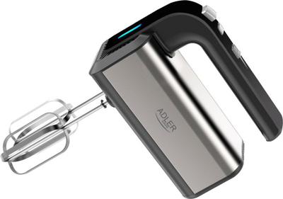 Mikser Adler AD 4225, 800W, 5 shpejtësi + Turbo, inox