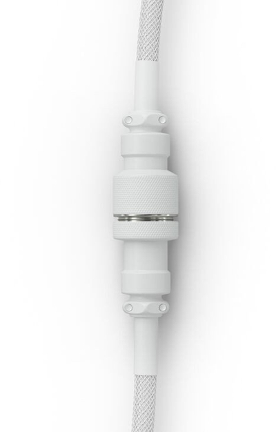 Кабел тастатура Glorious Coiled USB C Artisan Braided, aviator 5 pin, Ghost White