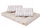 Jastëk i vogël për mbështetëse HOBBYGARDEN LEO, 60x40 cm, për divan me paleta, gri