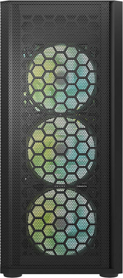 Kuti kompjutri Darkflash DK360, 4 ventilatorë, panel xhami, e zezë