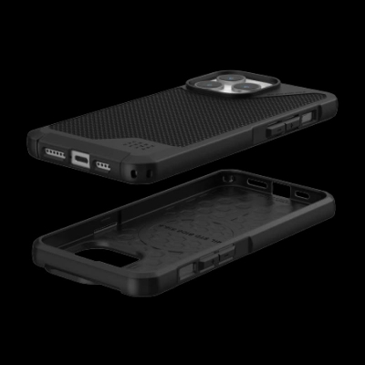 Mbrojtëse telefoni UAG Metropolis LT MagSafe për iPhone 15 Pro Max, Kevlar, e zezë