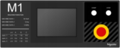 Pllakë mbishkrimi Schneider Electric Harmony XB5, 500 x 200, transparente