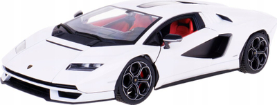 Maketi metalik Bburago Lamborghini Countach LPI 800-4, shkalla 1:24, dyer që hapen, i bardhë