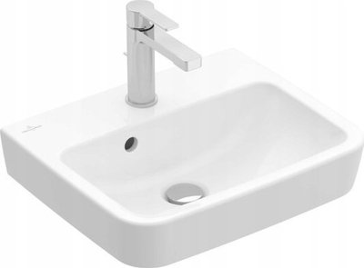 Lavabo duarsh Villeroy &amp; Boch O.novo 43445001, 500x370mm, me mbifrim, e bardhë