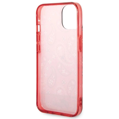 Këllëf telefoni Guess GUHCP14SHGBNHR për iPhone 14 6.1", hardcase Bandana Paisley, i kuq