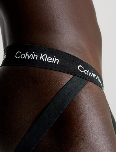 Set mbathje për meshkuj Calvin Klein Jock Strap Briefs, 3 palë, të zeza
