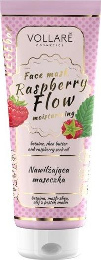Хидратантна маска за лице Vollare Raspberry Flow, масло од семки од малина, Shea Butter, 100ml