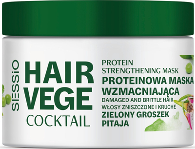 Maskë flokësh Chantal Sessio Hair Vege Strengthening, për forcim të flokëve të dobësuar, 200ml