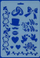 Shabllon vizatimi Fandy Silhouette Wedding, plastik, 17 x 26 cm, blu