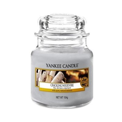 Qiri aromatik Yankee Candle Classic Small Crackling Wood Fire 104 g