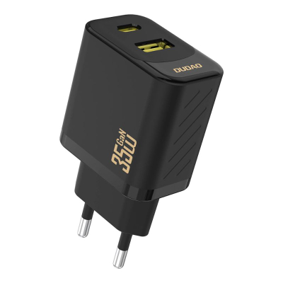 Karikues muri Dudao A27 Max, 35W GaN, USB C dhe USB A, i zi