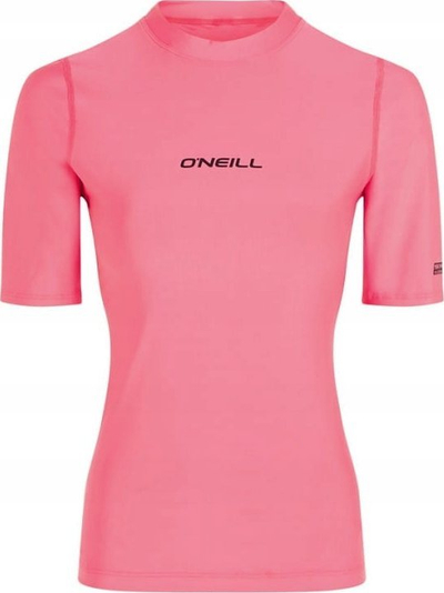 Bluzë noti O'NEILL ESSENTIALS BIDART SKIN, UV 50+, mëngë të shkurtra, rozë