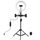 Dritë unazë Puluz PKT3070B, LED 26cm, me tripod, e bardhë