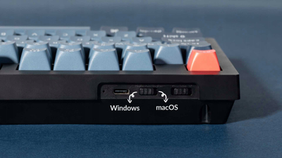 Mеханичка тастатура Keychron V5 Max, безжична, RGB, Gateron Jupiter Red, црна