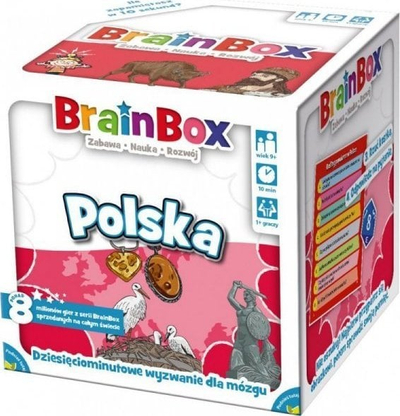 Lojë edukative Rebel BrainBox Poland Second Edition, për kujtesë, për fëmijë, shumëngjyrëshe