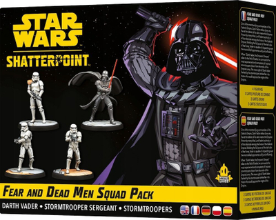 Lojë me miniatura Atomic Mass Games Star Wars Shatterpoint Fear and Dead Men Squad Pack, zgjerim, për 2 lojtarë, shumëngjyrëshe