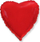 Balonë folje Godan Heart, 46 cm, e kuqe