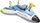 Lodër pishine Intex Inflatable Plane 57536, me top uji, PVC, blu