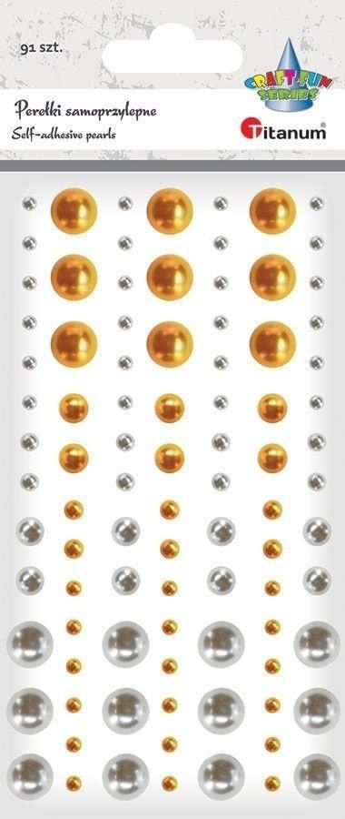 Pearla ngjitëse Titanum Crystal Pearls Mix, 91 kokrra, ar dhe argjend