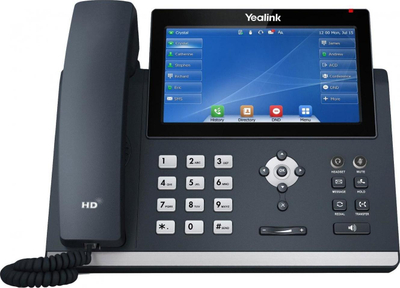 Telefoni VoIP Yealink T48U, ekran 7\", Gigabit, i zi