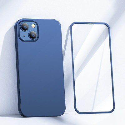 Mbulesë telefoni Joyroom JR-BP927 për iPhone 13, 360 Full Case, me xham të temperuar, blu