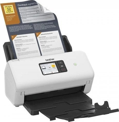 Scanner Brother ADS-4500W, 35 fpm, Wi-Fi, i bardhë