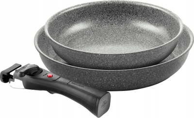 Set tiganësh Ballarini 1029409, alumin, argjendtë