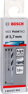 Set bora metali Bosch HSS PointTeQ, 3.7mm, 10 copë