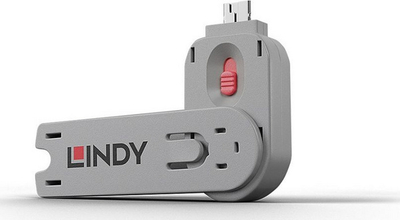 Bllokues për port USB Lindy (40620), rozë