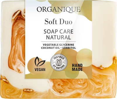 Sapun trupit Organique Naturally Nurturing Soap Soft Duo, 100g, me aromë agrumesh dhe mente