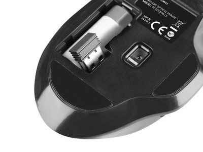 Maus Natec Genesis Blackbird, RF Wireless, i zi