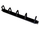 Organizator kabllosh ACT PK009CZARNY, 1U, 19", i zi