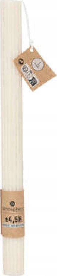 Kandela tavoline Atmosphera Classic Table Candle, 26 cm, set me 2 copë, ngjyrë ivory