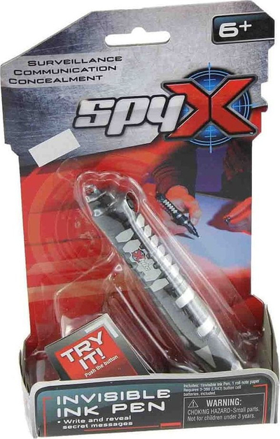 Stilolaps spiunazhi SpyX 10126, bojë e padukshme, dritë UV, i zi
