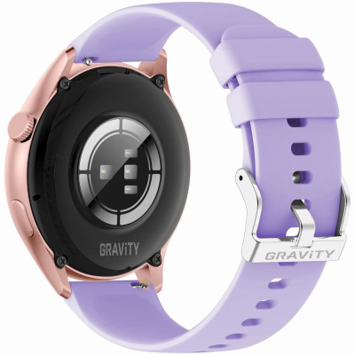Ora inteligjente GRAVITY GT11-7, AMOLED 1.43", për femra, rose gold