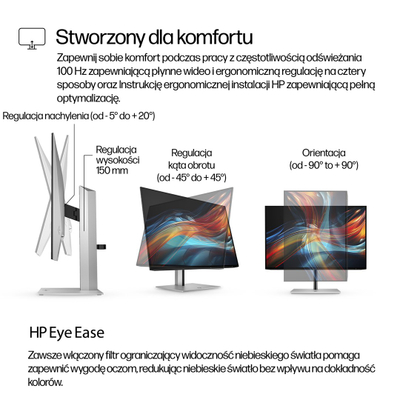 Монитор HP Series 7 Pro 724pu, 24", WUXGA, USB-C, црн