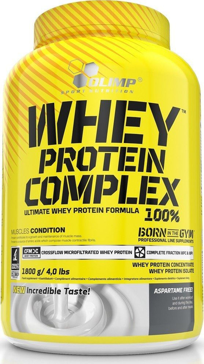 Proteinë hirre Olimp Whey Protein Complex 100%, Cookies Cream, 1800g