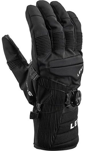 Doreza ski Leki Space GTX, unisex, nr. 9, të zeza me të kuqe