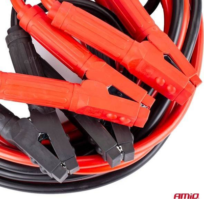 Kabllo për me ndez makinë AMiO Jump Starter, 1500A, 6 m, të kuqe